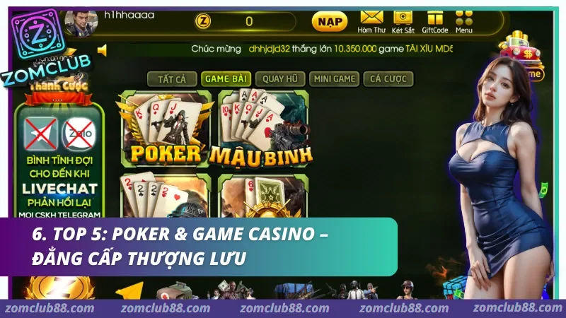Hình ảnh Top 5 Game Bai Hot Nhat 3 trong bài viết Top 5 Game Bài Zomclub Hot Nhất Cho Người Mới 2026. Liêng và các trò tố nhanh trong nhóm game bài Zomclub cho người thích ván ngắn